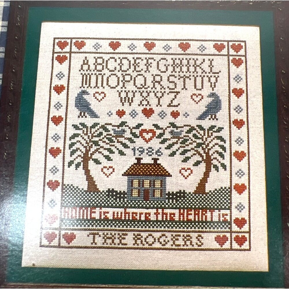 Home & Heart Sampler Cross Stitch Pattern By J.R. Rogers Counted Collection